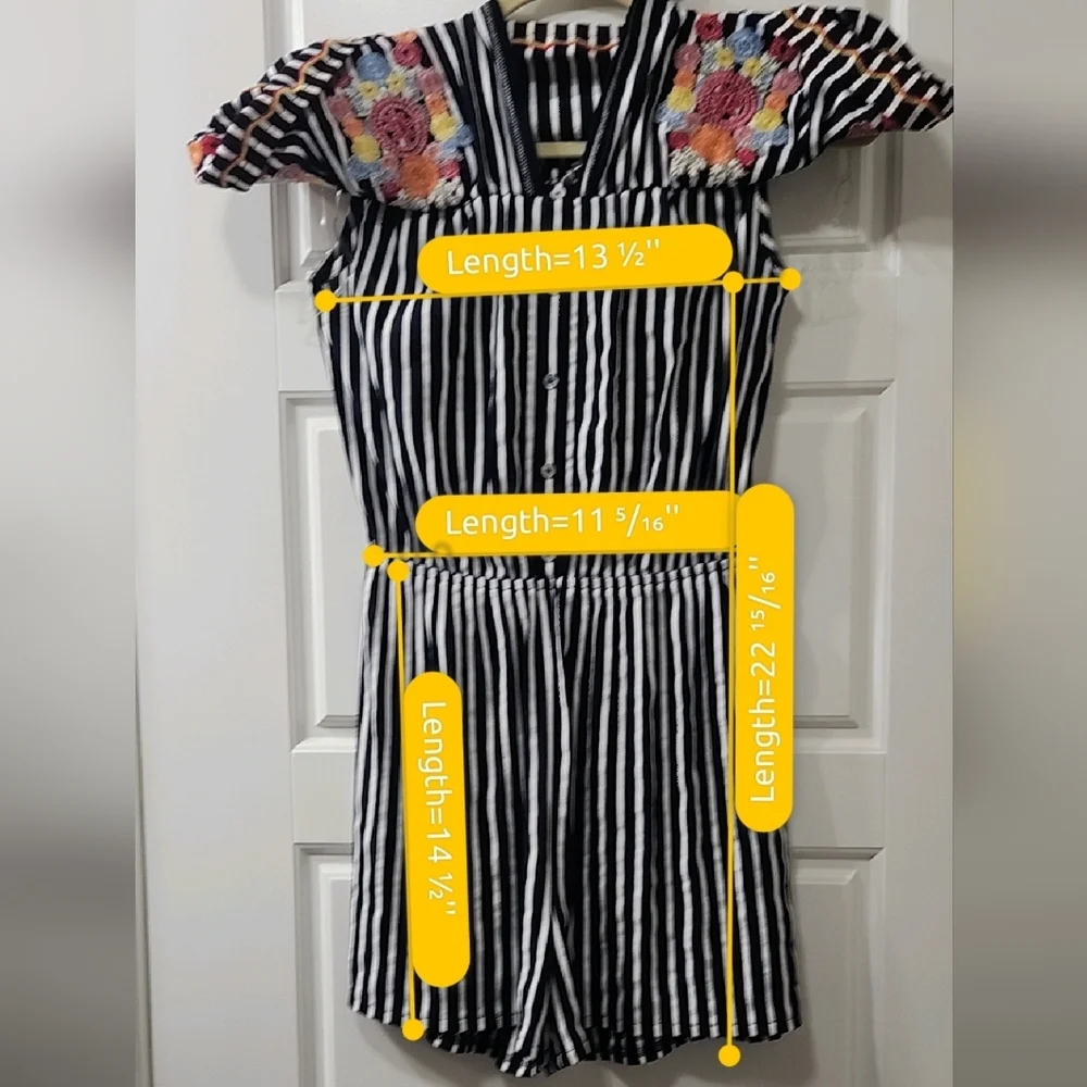 Entro Striped Romper - Small - Picture 5 of 5